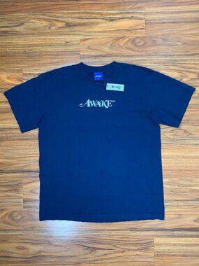 Awake NY Navy T‑Shirt with Logo